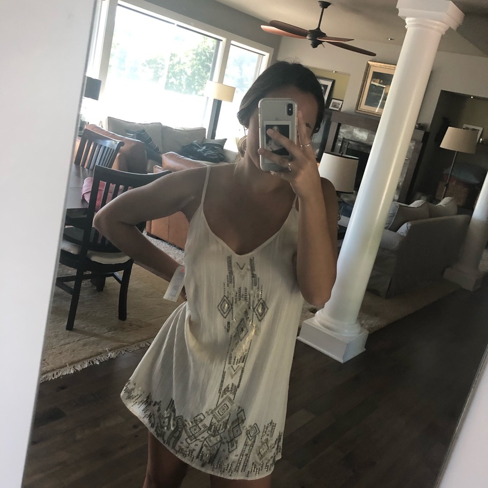 Bead Embroidered billabong dress